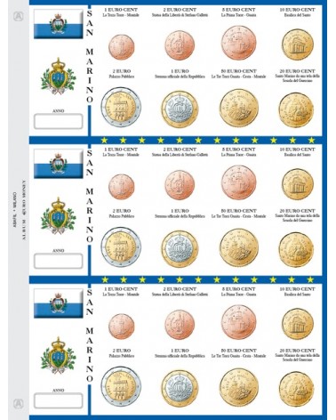 Foglio EuroMoney San Marino - 3 Serie