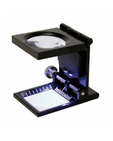 L/30 LENTE CONTAFILI, ACCIAIO CON LED