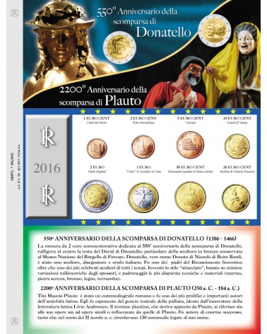EURO ITALIA - MONETE SERIE SCIOLTE 2016