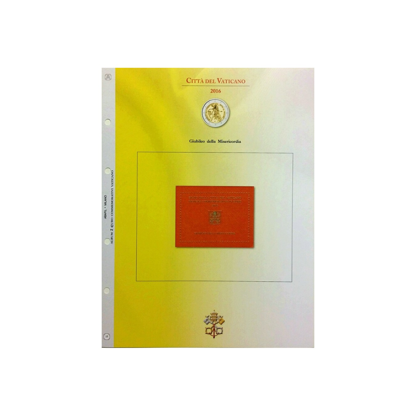 2 EURO COMMEMORATIVI VATICANO 2016 - GIUBILEO DELLA MISERICORDIA