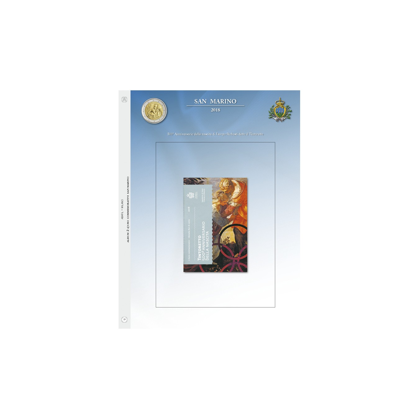 AGGIORNAMENTO 2€ SAN MARINO  BLISTER 2018 TINTORETTO