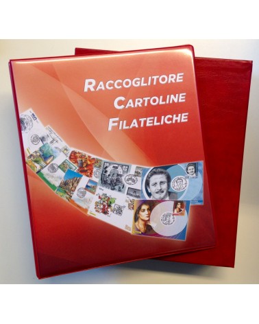 ALBUM PER CARTOLINE FILATELICHE COMPLETO