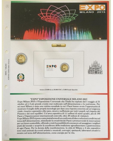 2 EURO COINCARD ITALIA 2015 - EXPO