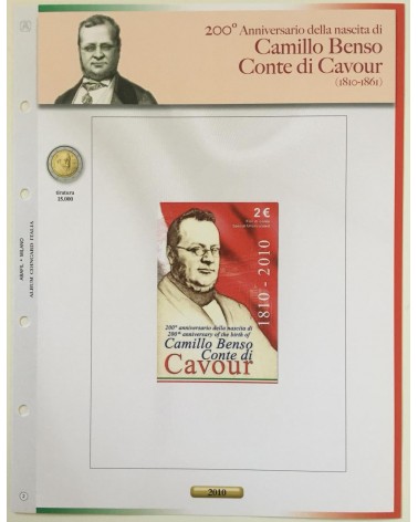 2 EURO COINCARD ITALIA 2010 - CAVOUR