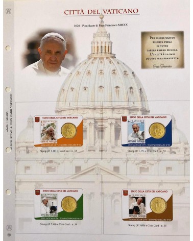 1-AGGIORNAMENTO VATICANO COIN CARD 2020 PONTIFICATO