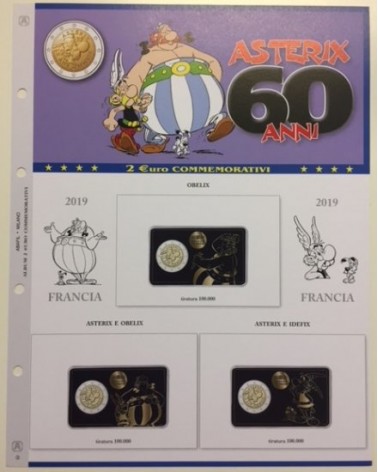 2 EURO COMMEMORATIVI ASTERIX 2019