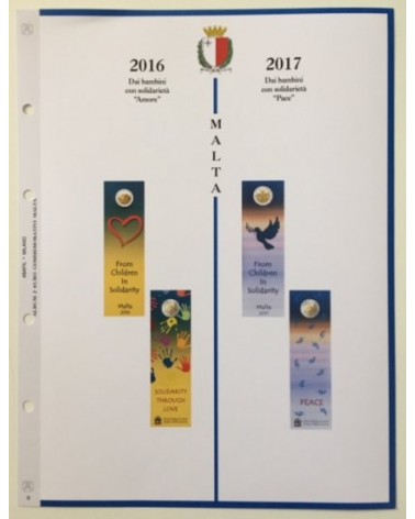 2 EURO COMMEMORATIVI MALTA 2016/2017