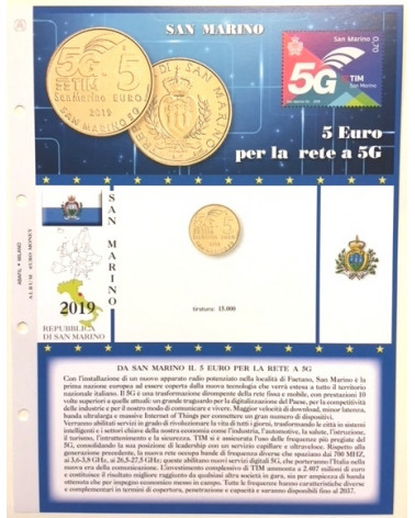 AGGIORNAMENTO SAN MARINO 5€ COMMEMORATIVI  2019 - 5G