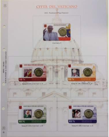 FOGLIO COINCARD VATICANO 2018 - PONTIFICATO