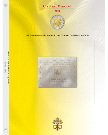 2 EURO COMMEMORATIVI VATICANO 2020 - GIOVANNI PAOLO II