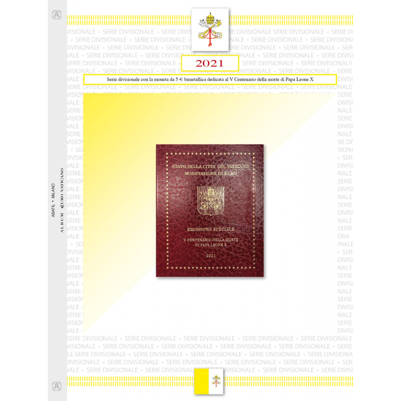 Vatican City - Divisional Series 2021 with bimetallic coin