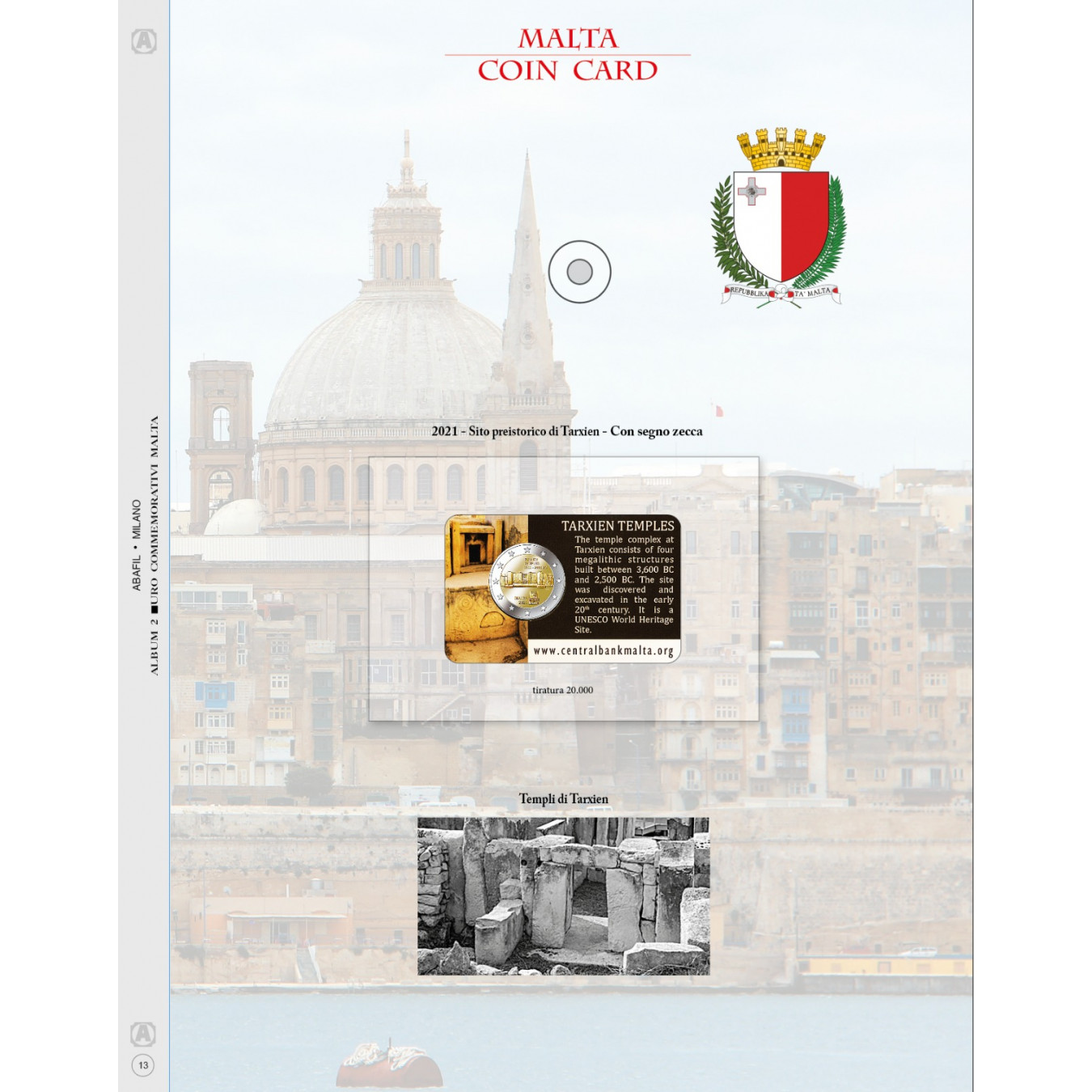 UPDATE 2 EURO COIN CARD MALTA 2021 TARXIEN