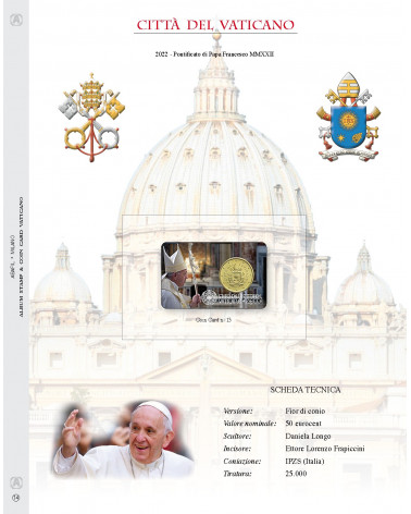 COINCARD VATICANO 2022 - CARD NR. 13