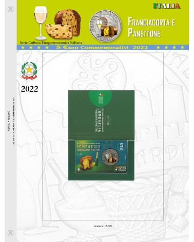 5 EURO COMMEMORATIVI COINCARD ITALIA 2022 - Franciacorta e Panettone