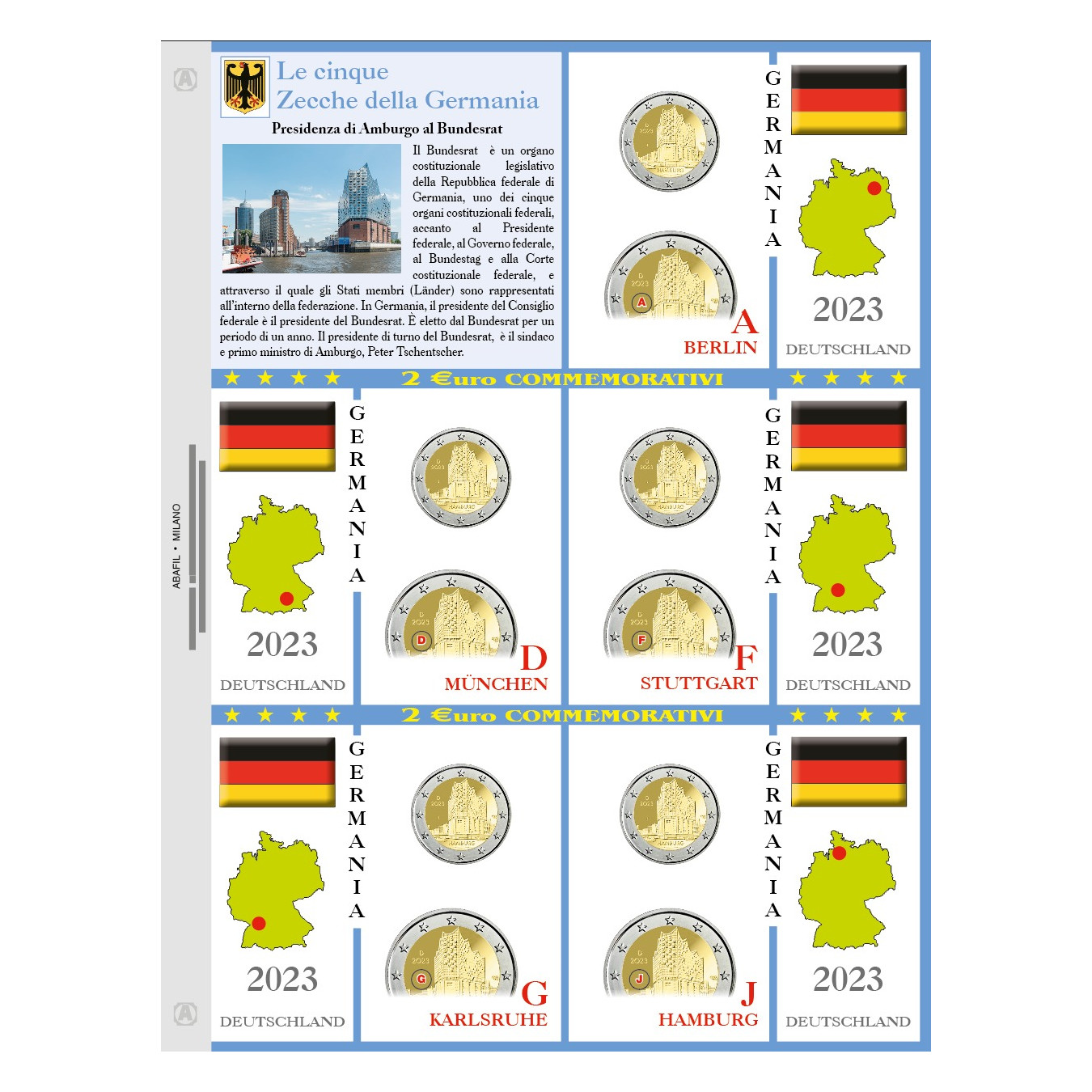 2€ of 5 mints of Germany 2023 BUNDESRAT