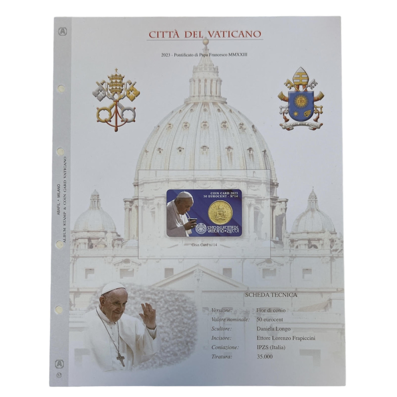 COINCARD VATICANO 2023 - CARD NR. 14