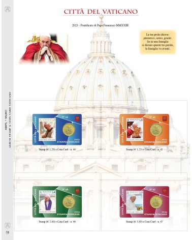 COINCARD VATICANO 2023 - CARD 44-45-46-47