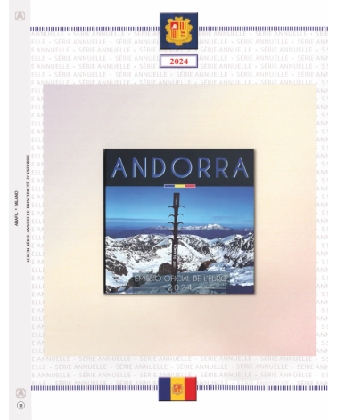 Foglio EURO ANDORRA - SERIE DIVISIONALI 2024 - EMISSIONE DELL'EURO