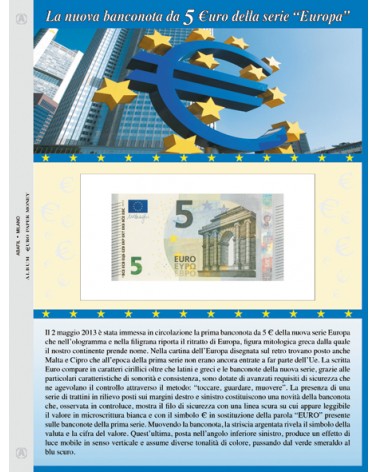 Foglio per banconota 5 Euro