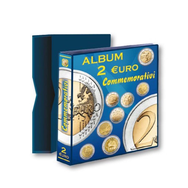 Album con custodia completo - 8 pagine per le monete di tutti i 24 paesi